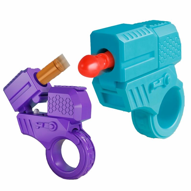 MOQ100 Mini Shell - Launching Finger Ring Toy Gun