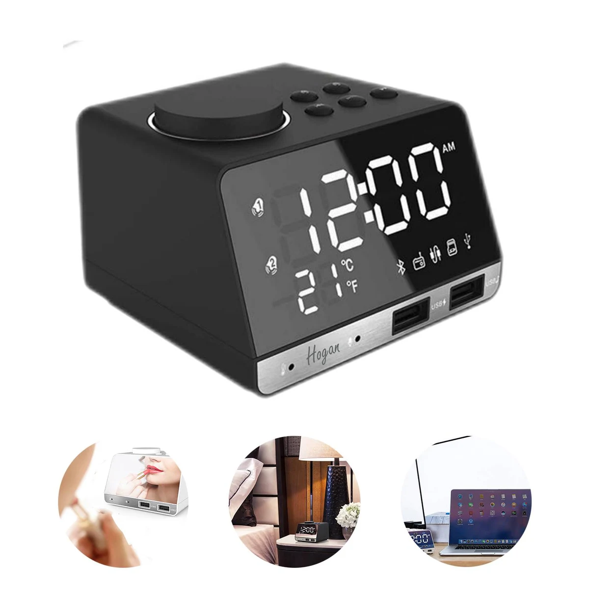 Led Mirror Smart Radio Small Speaker 1