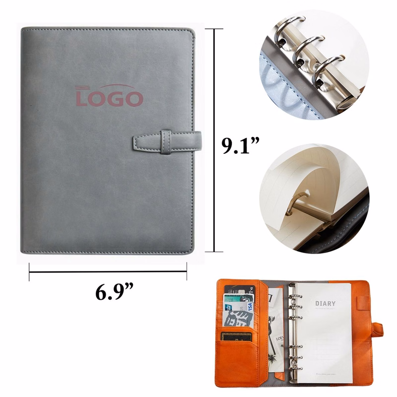 PU Multi Clip Buckle Notebook