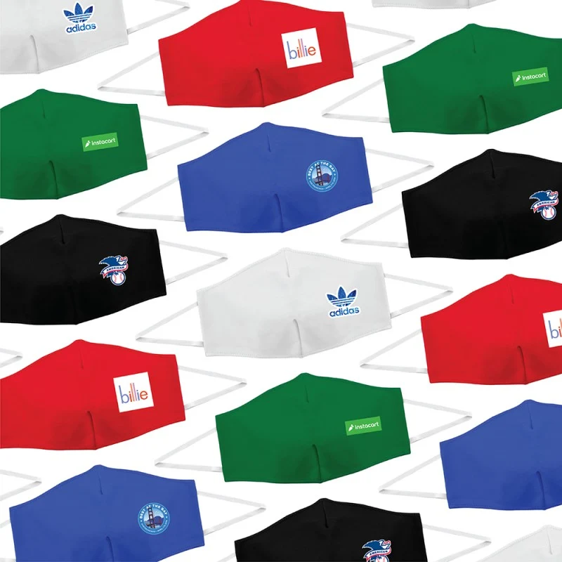 Branded Cloth Mask with Full-Color Logo 1