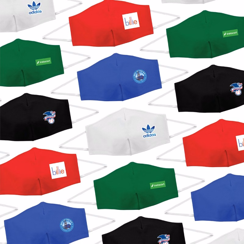 Branded Cloth Mask with Full-Color Logo