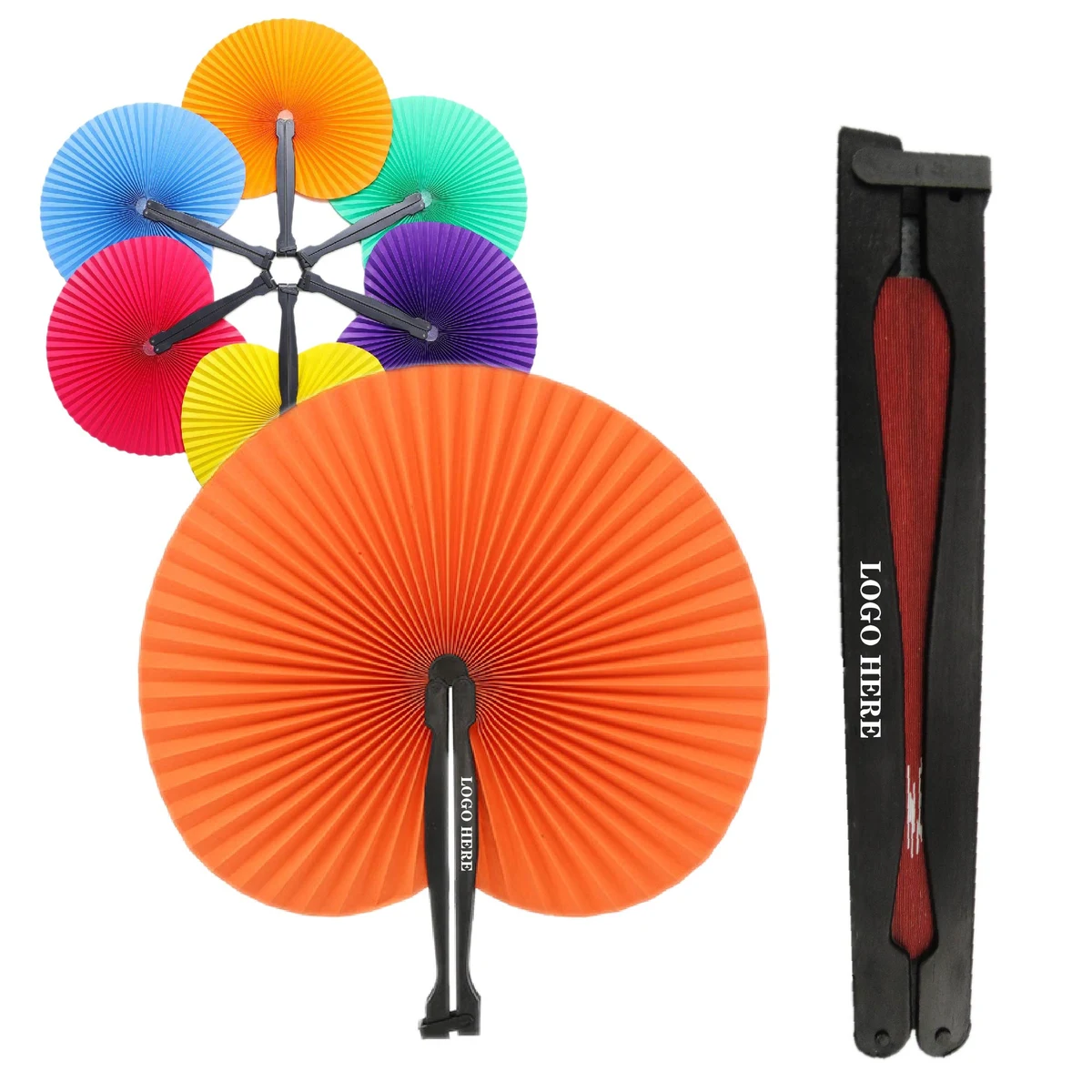 Handheld Paper Folding Fan 1