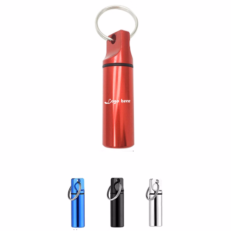 Premium Aluminum Alloy Pill Box Keychain