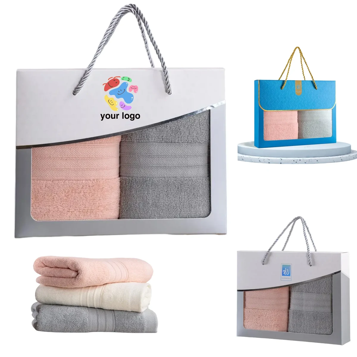 Pure cotton towel gift box set 1