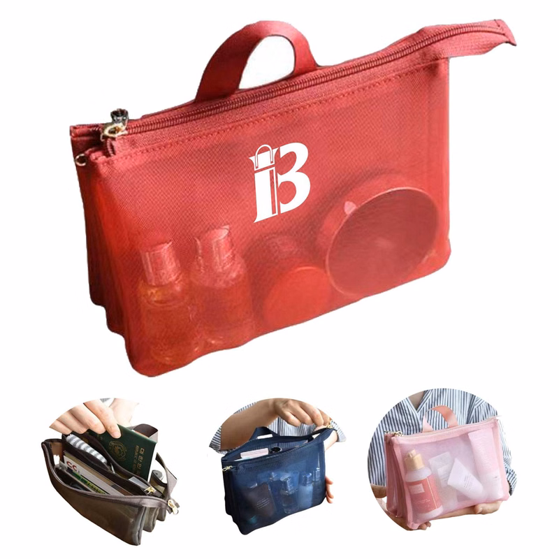 Makeup Product Organizing And Storage Portable Mesh Bag