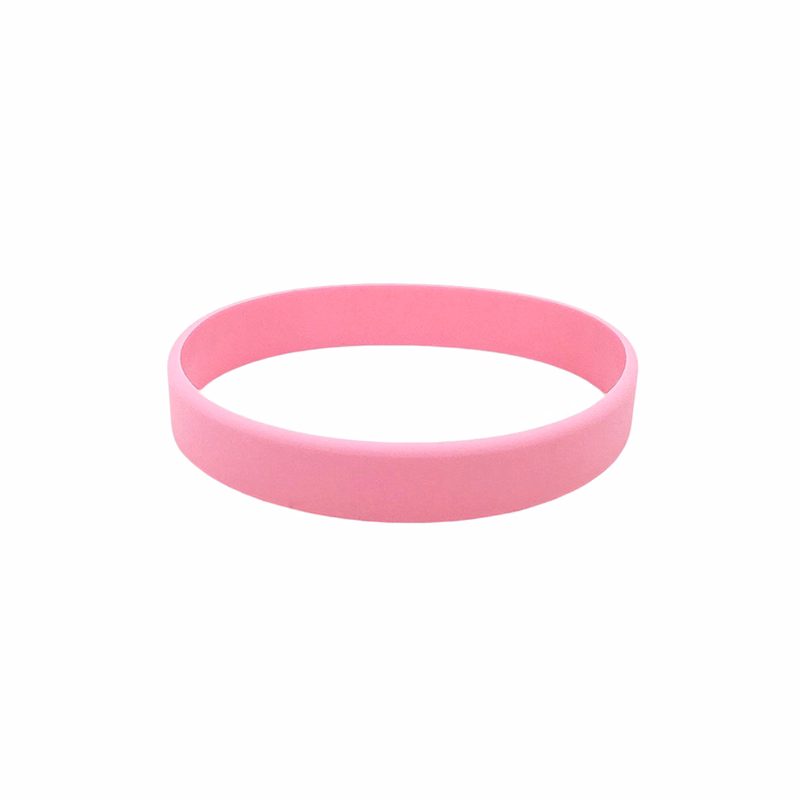 Silicone Wrist Band With Color Fill 8 X 0.5"