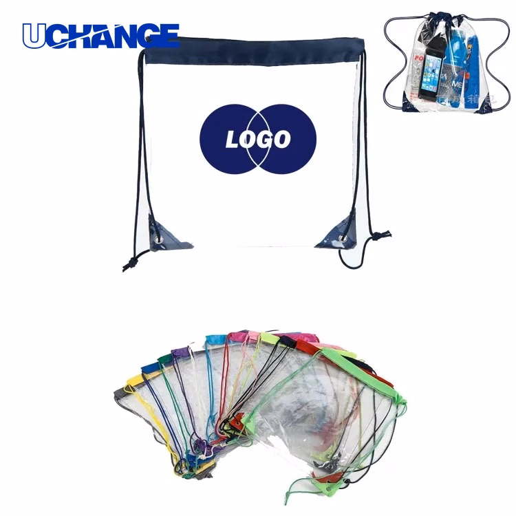 Clear PVC Stadium Drawstring Bag