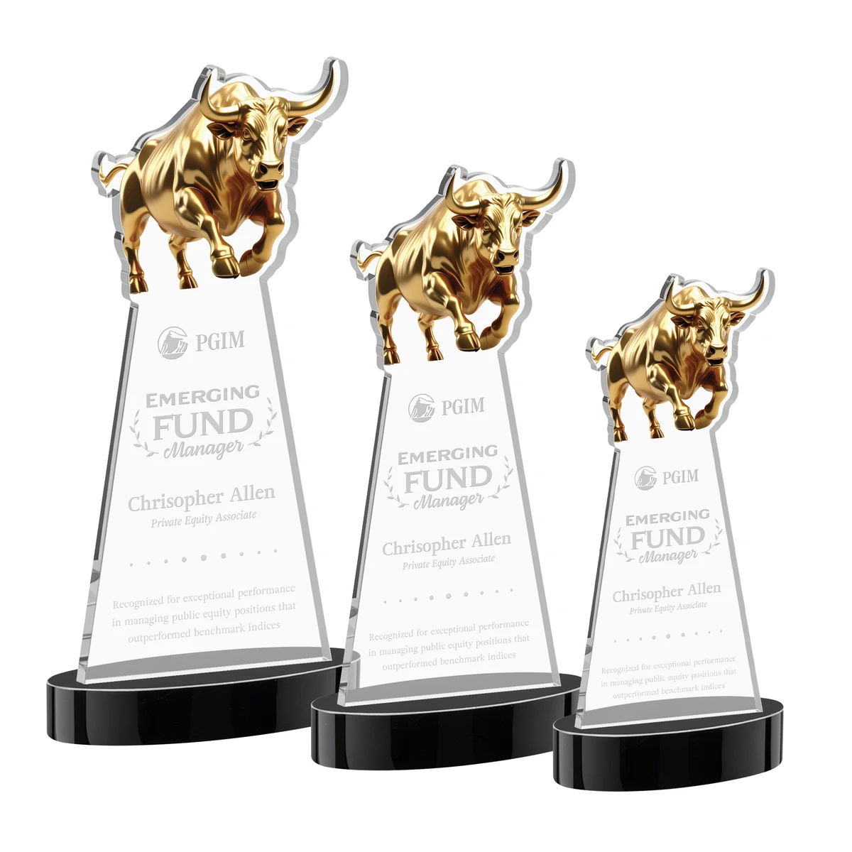Raging Bull Award on Alberton Base - Black 1