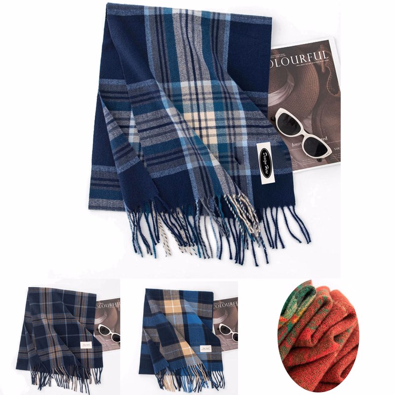 Checkered Scarf for the Holiday Season