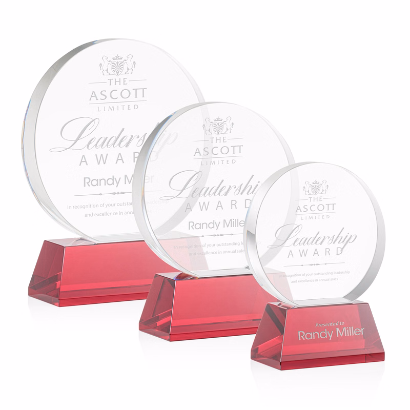 Glenwood Award on Base - Red
