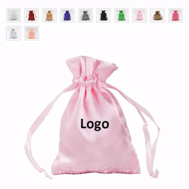 3" x 4" Drawstring Satin Jewelry Gift Bags