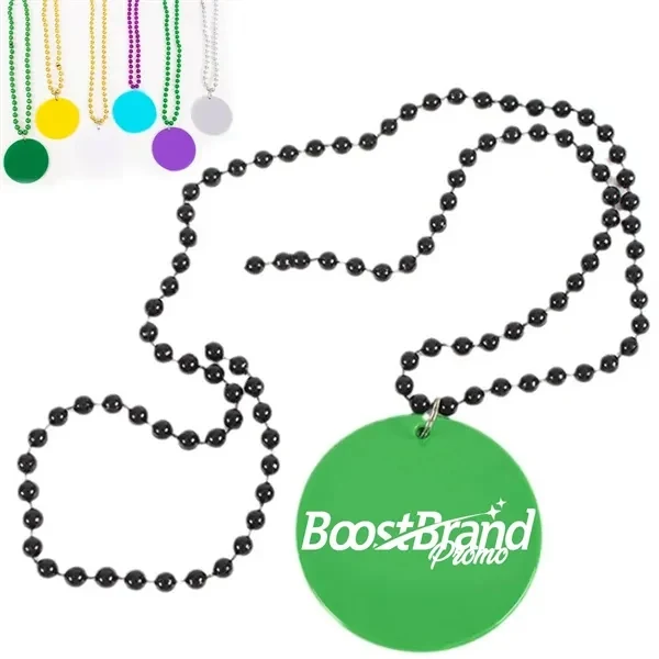 Custom Carnival Beaded Necklace 18.11" with Customizable Tags — Festival Giveaway 1