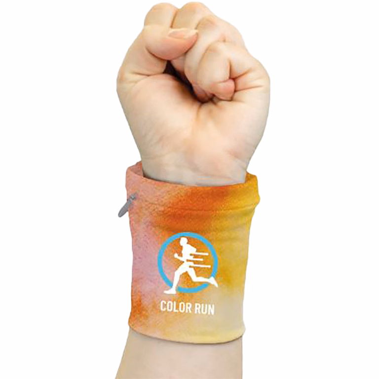 Zipper Pocket Wristband-Full Color Dye-Sublimated