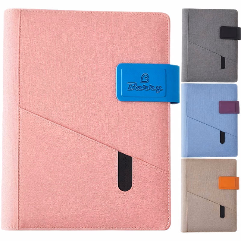 PU Leather A5 Magnetic Closure Binder Notebook
