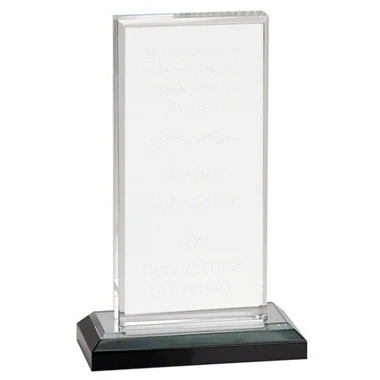 7" x 5" Silver Beveled Rectangle Acrylic Award 1