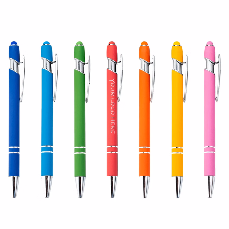 Metal BallPoint Pen With Soft Touch Click