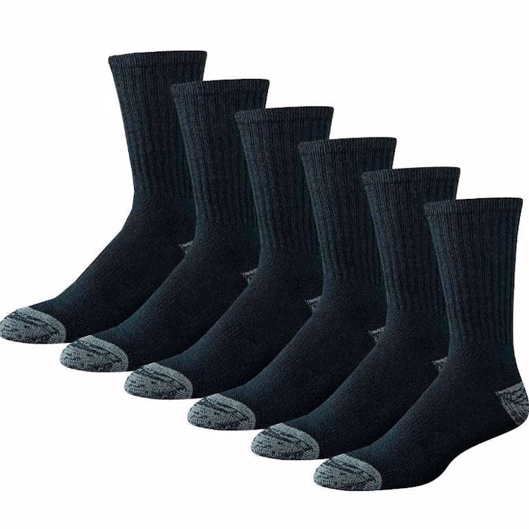 Men's Crew Socks Sizes 10-13 Black