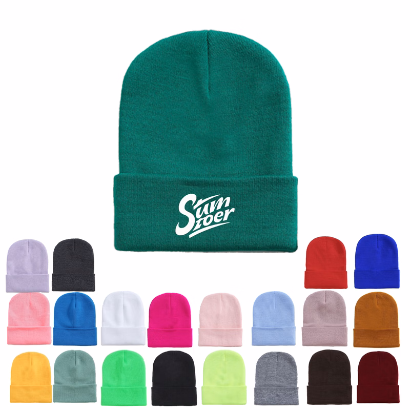 Acrylic Knitted Beanie MOQ 20