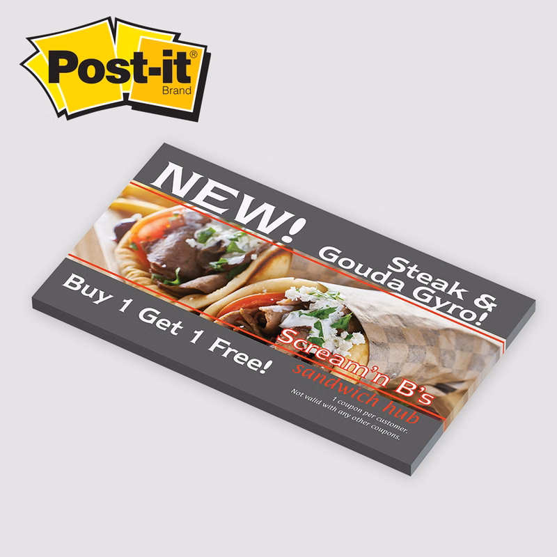 Post-it® Custom Printed Notes Full Color Program - 3 x 5