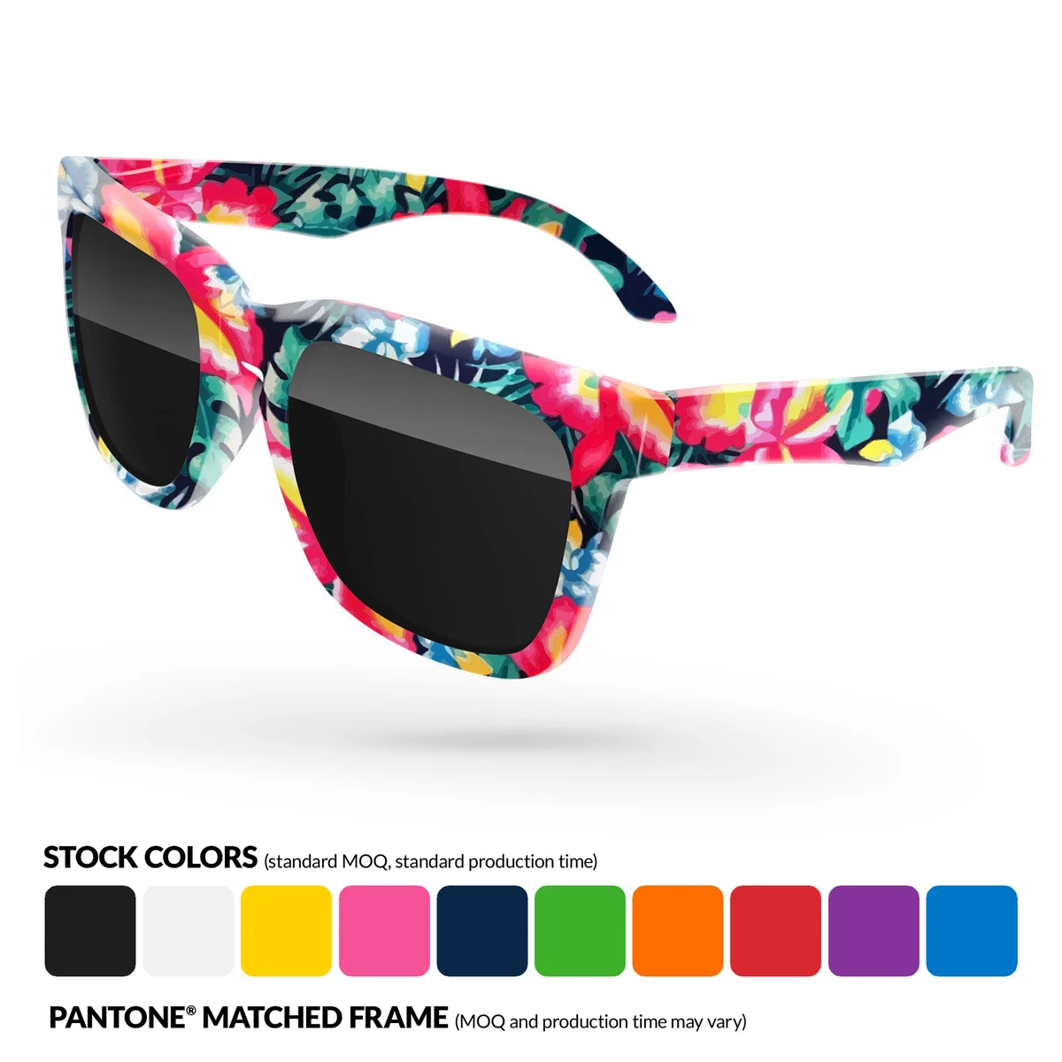 Promotional Bold Sunglasses w/ Sublimation Wrap 1
