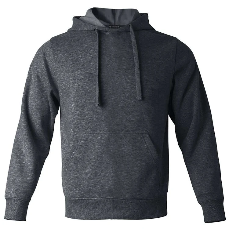 Fleece Pullover Hoodies - Size Large Dark Gray, custom hoodie or sweatshirt with logo imprint 1