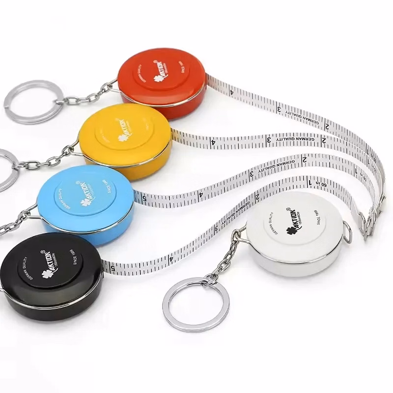 Portable Mini Tool Keychain Double Scales Tape Measure