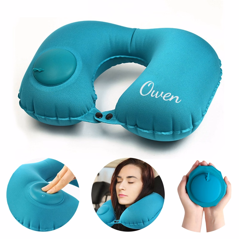 Travel Portable Press Inflatable U Pillow