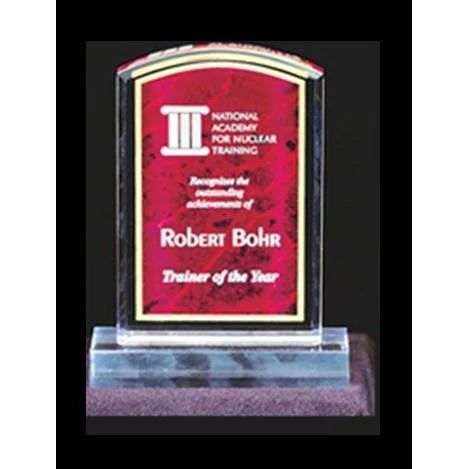 Red Marble Acrylic Award 1