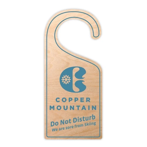 USA Made Laminated Parking Permit | Door Hanger - Rectangle (4x9") Rounded Corners 1