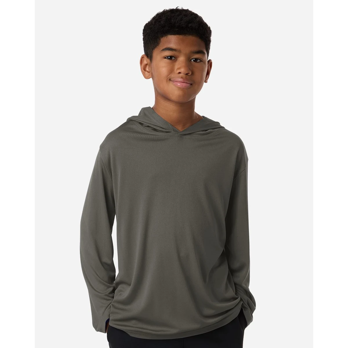 Youth Pro-Lock Performance Hooded Long Sleeve T-Shirt - 48510Y 1
