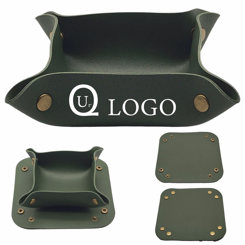 Leather Desk Organizer Tray