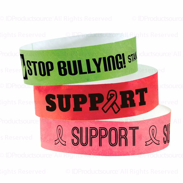 3/4" Custom DuPont™ Tyvek® Wristband