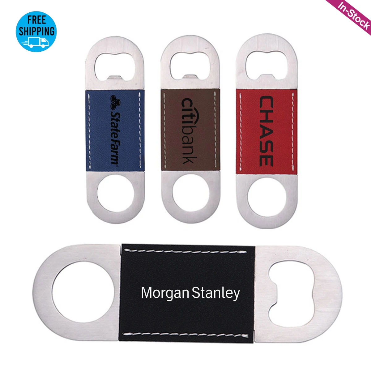 Laser Engraved Leatherette Bottle Opener 1