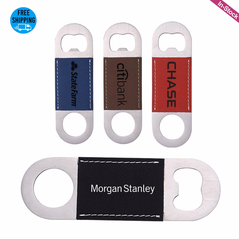 Laser Engraved Leatherette Bottle Opener