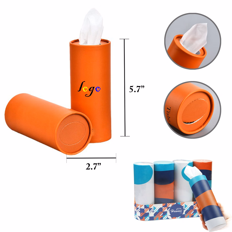 MOQ100 Round Car Tissue Paper Dispenser Holder