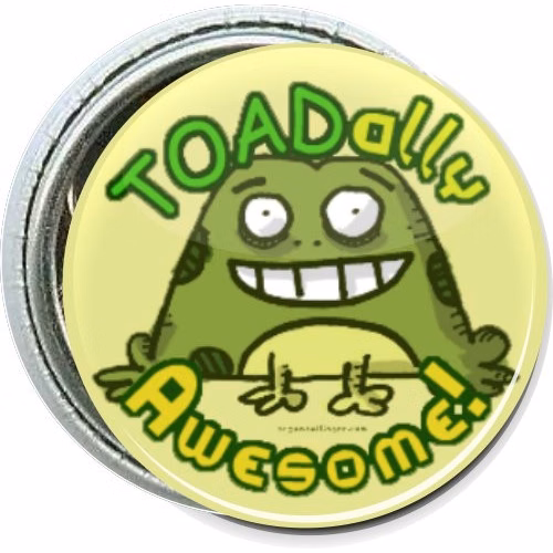 Toadally Awesome, Kids Button
