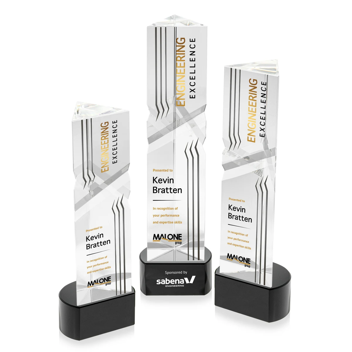 Oakham VividPrint™ Award on Paragon Base - Black 1