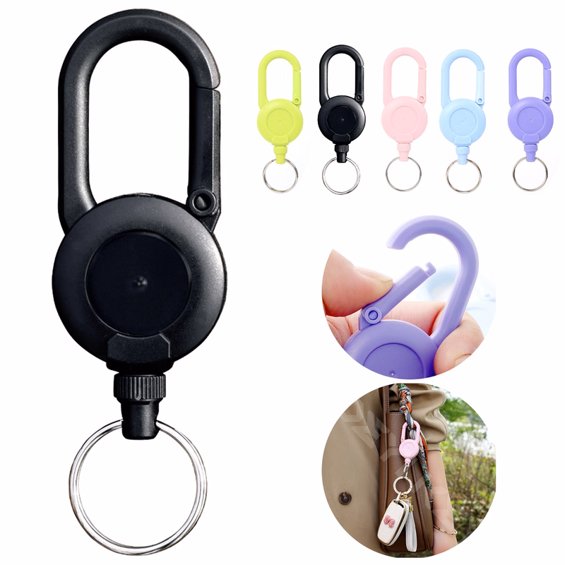 Retractable Keychain Key Ring