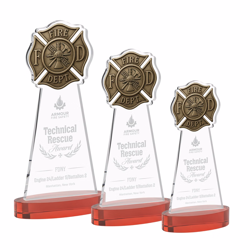 Fire Dept Award on Alberton Base - Red
