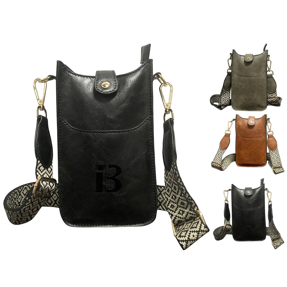 Retro vertical shoulder cell phone bag 1