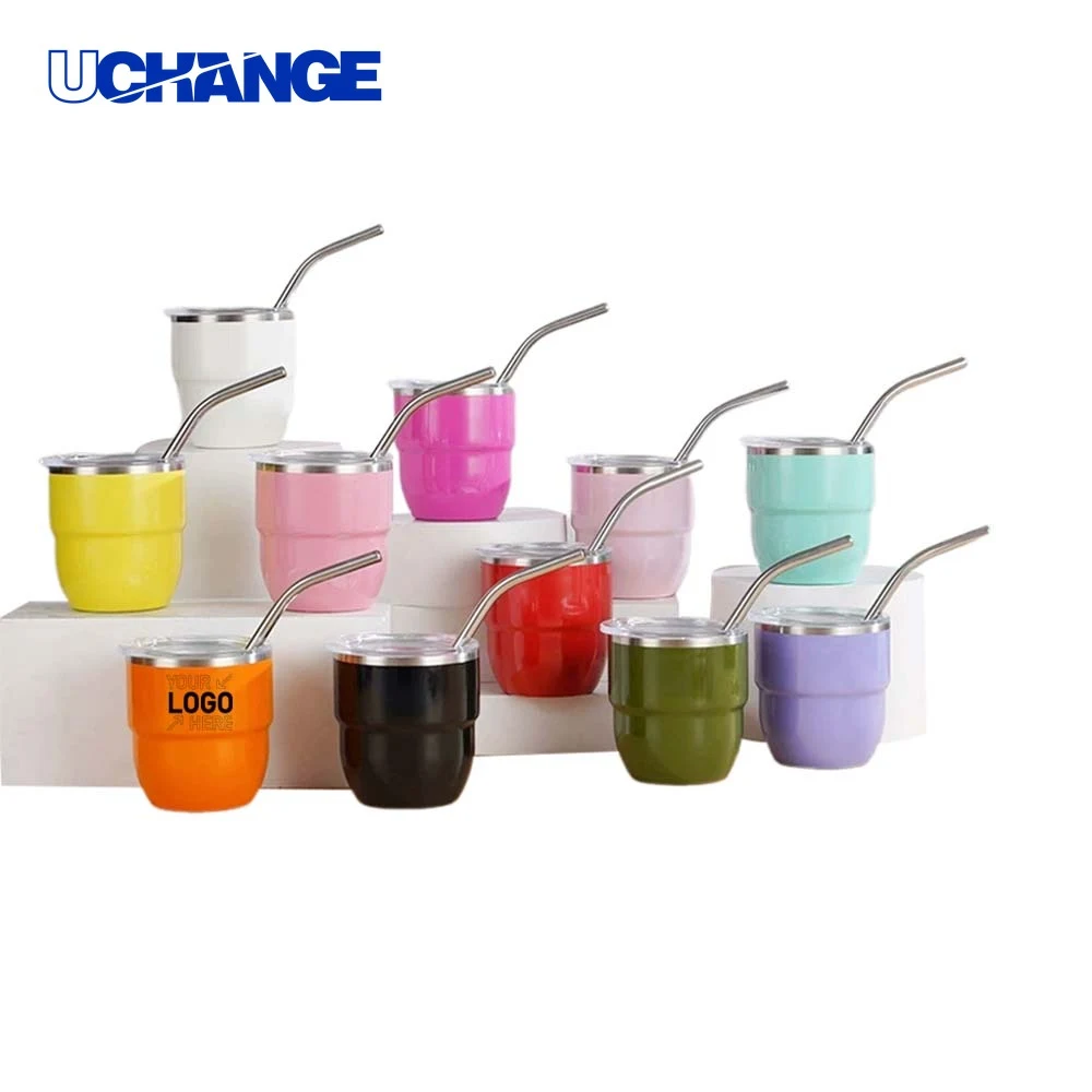 4oz Mini Tumbler with Lid and Straw 1