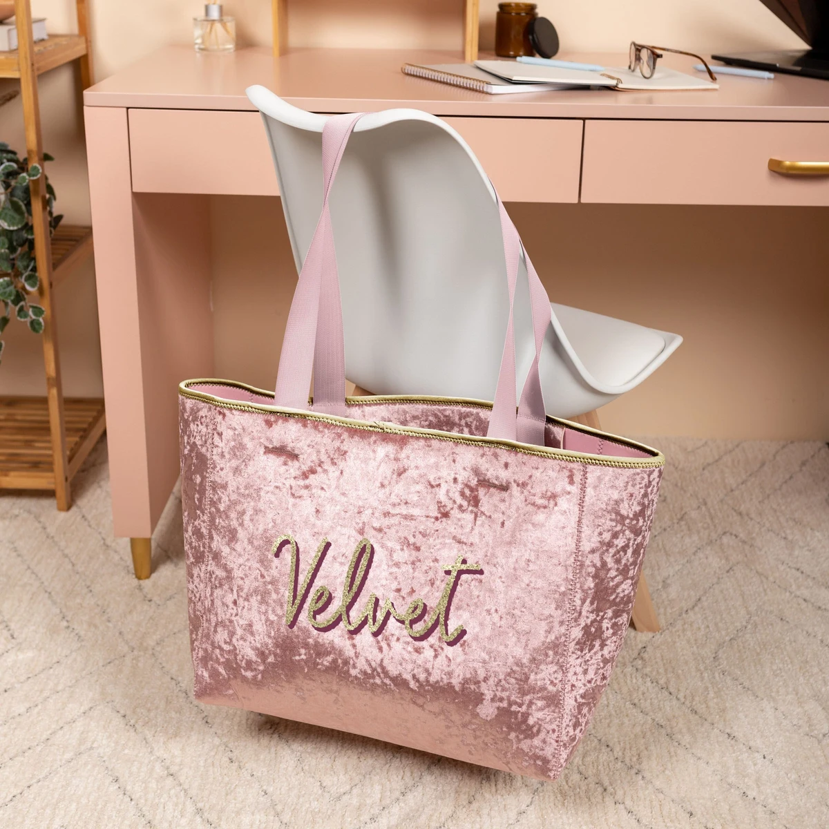 All Day Tote - Velvet Neoprene - Large, custom tote bag with logo imprint 1