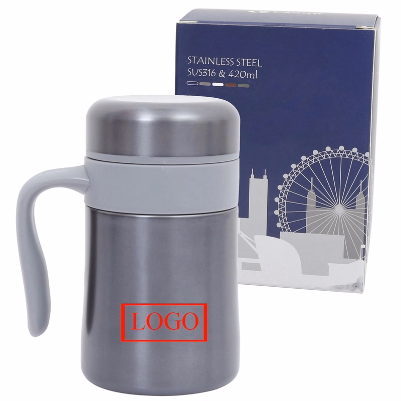 14.2oz Stainless Steel Office Mug