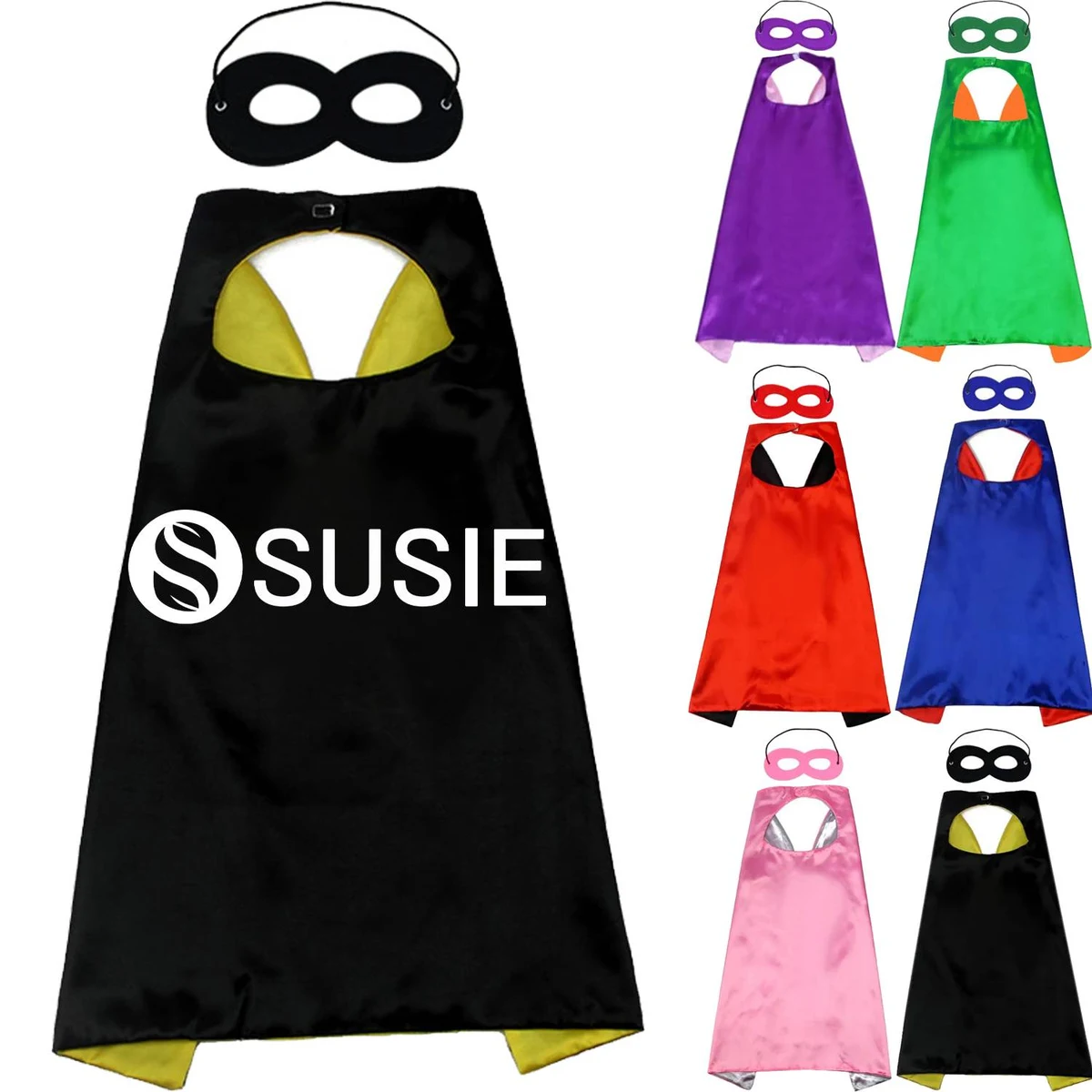 Kids Halloween Cape Costume w/ Mask 1