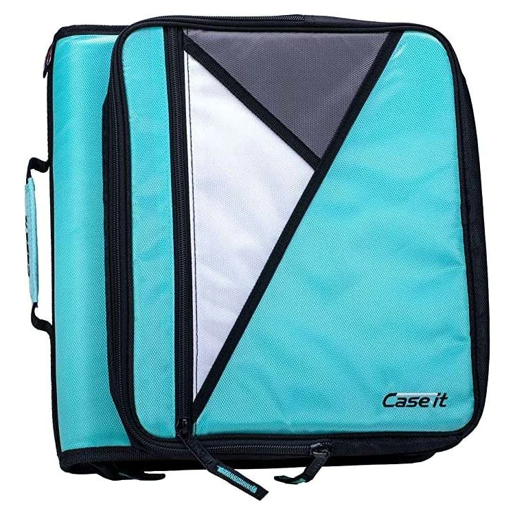 Case-It Universal Zipper Binders - Spearmint 2" 1