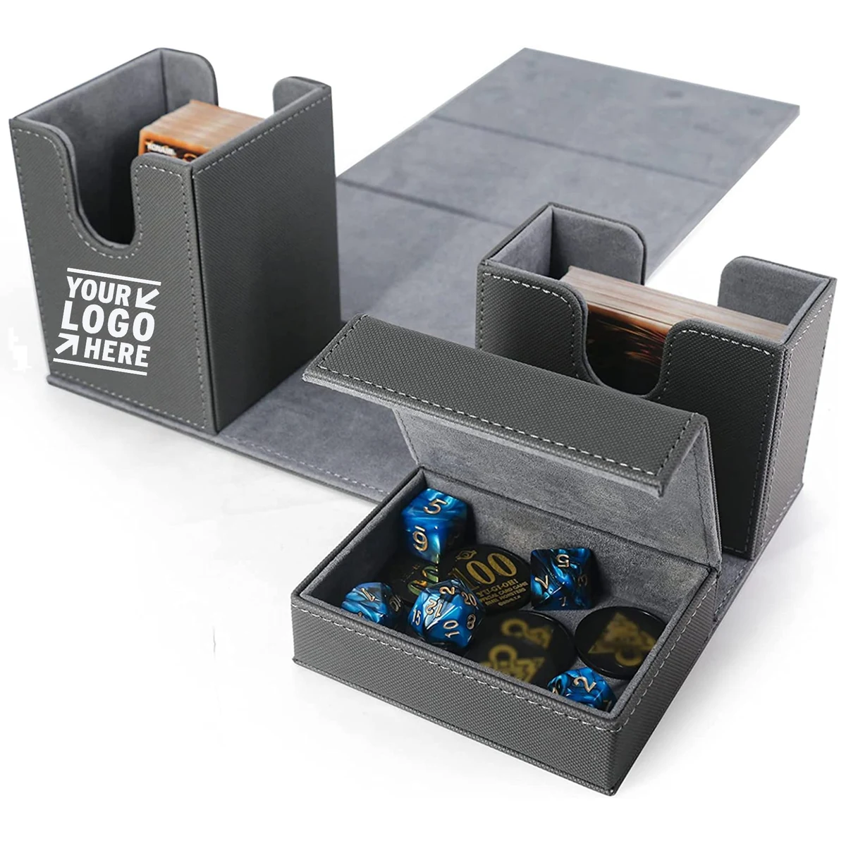 Card Box Holder with Flip Tray 1