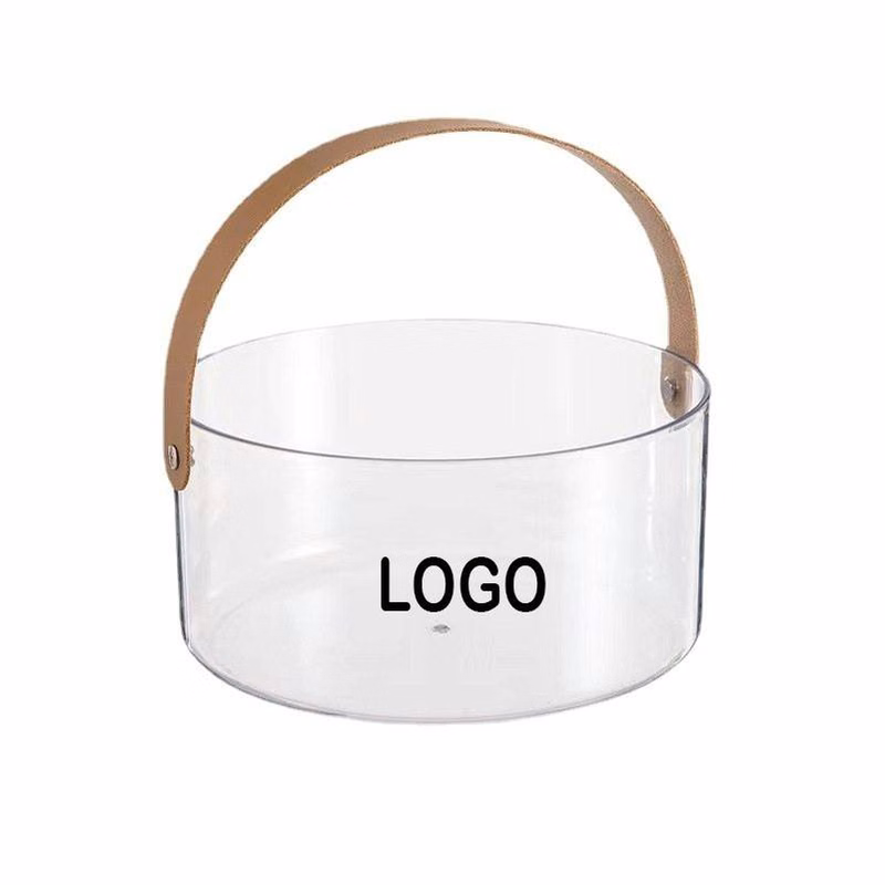 Round Ice Bucket With Handle