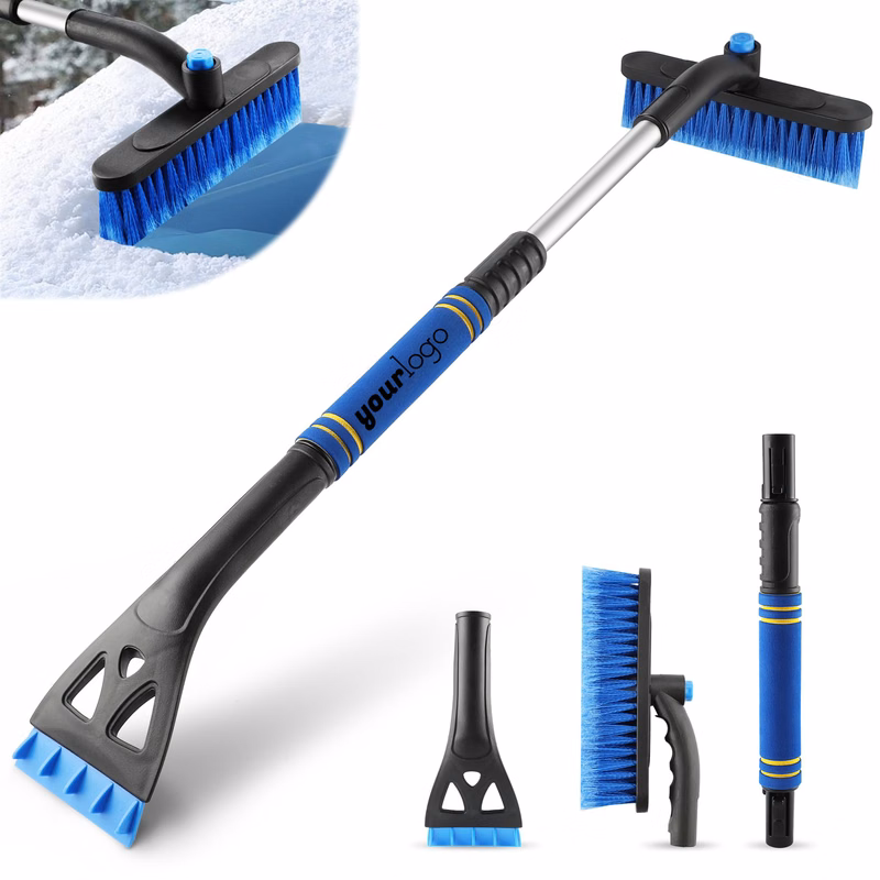 Telescopic Snow Brush and Ice Scraper for Cars