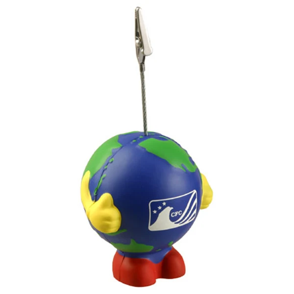 Earthball Man Stress Reliever Memo Holder 1