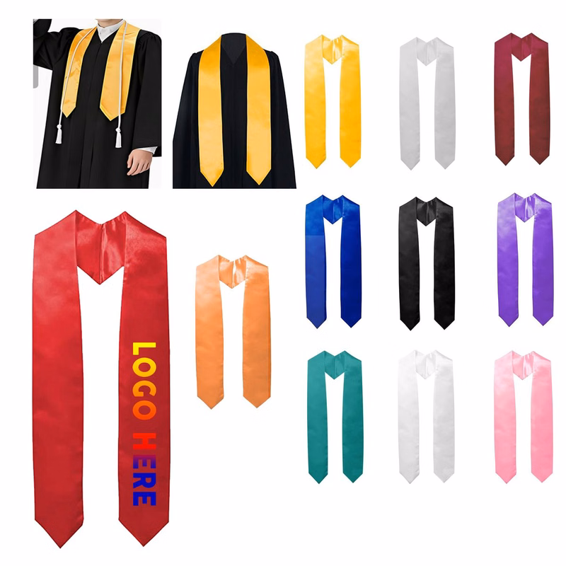 Polyester Satin Full Color Print Graduation Sash